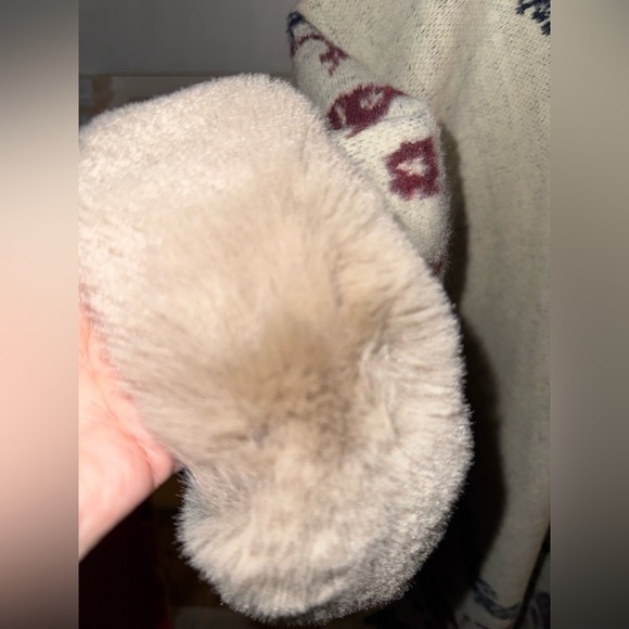 ZA Hooded soft & warm Poncho/Jacket Cream and Red. ONE SIZE FITS MOST. VGUC - Picture 8 of 12